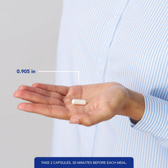 Pure Encapsulations Caprylic Acid label detail highlights calcium and magnesium caprylate buffering