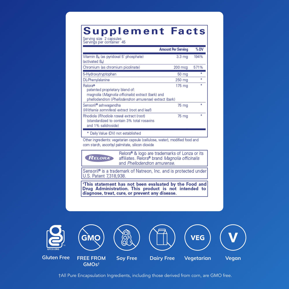 Closeup of CarbCrave Complex capsules for daily use.