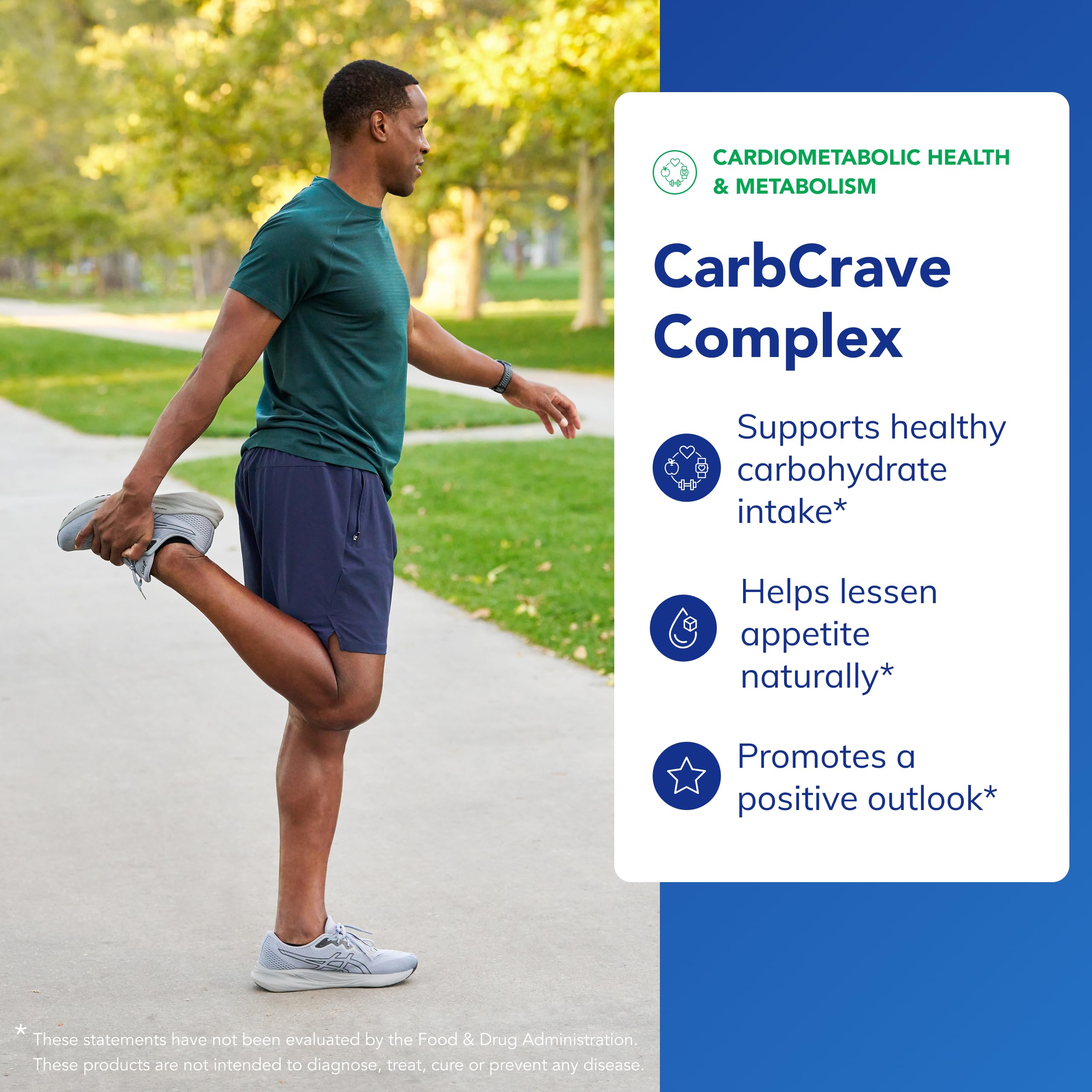 Label closeup of CarbCrave Complex showing clean formulation.