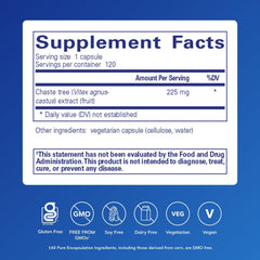Pure Encapsulations Chaste Tree capsules ready for daily menstrual support