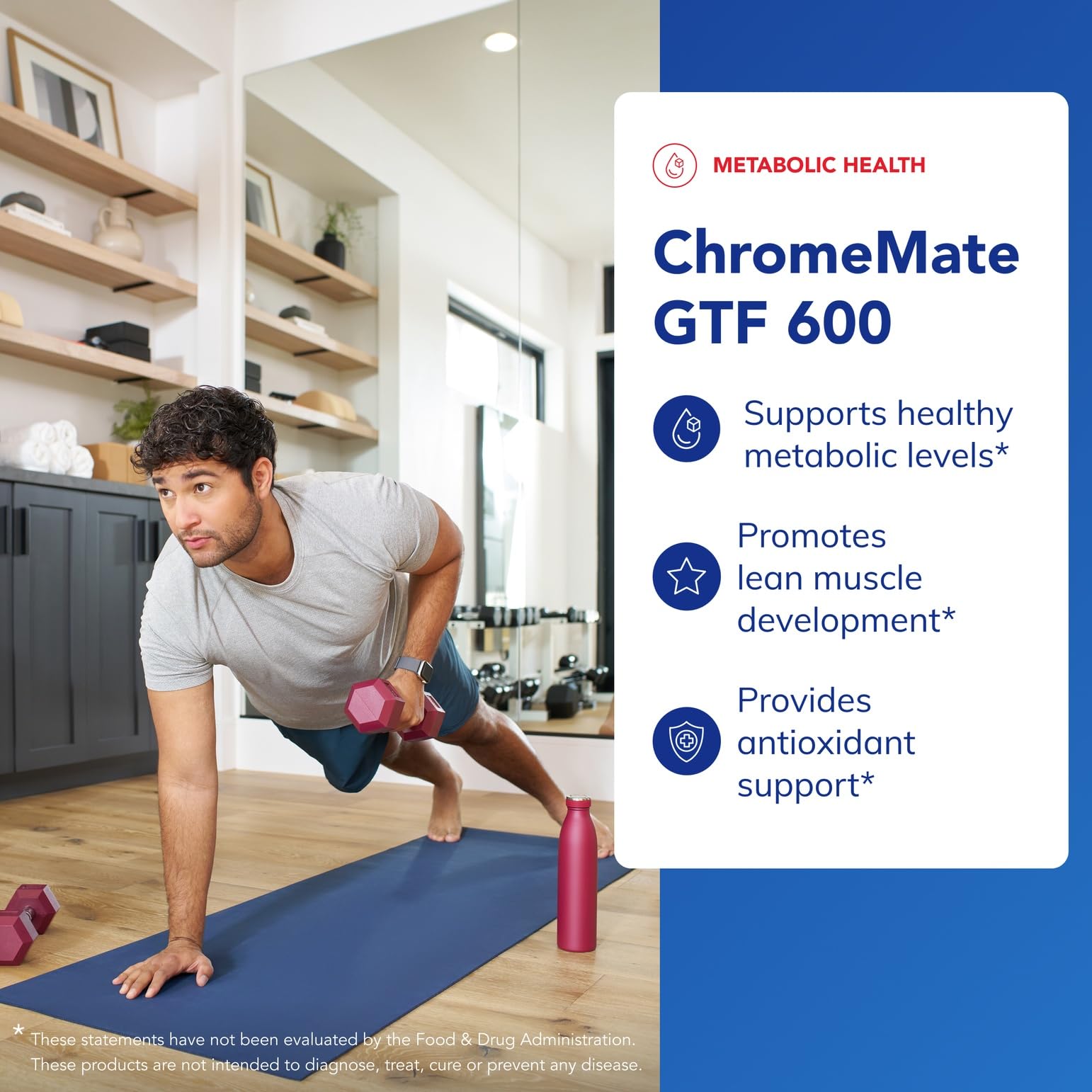 Pure Encapsulations ChromeMate GTF 600 label detail highlighting purity.