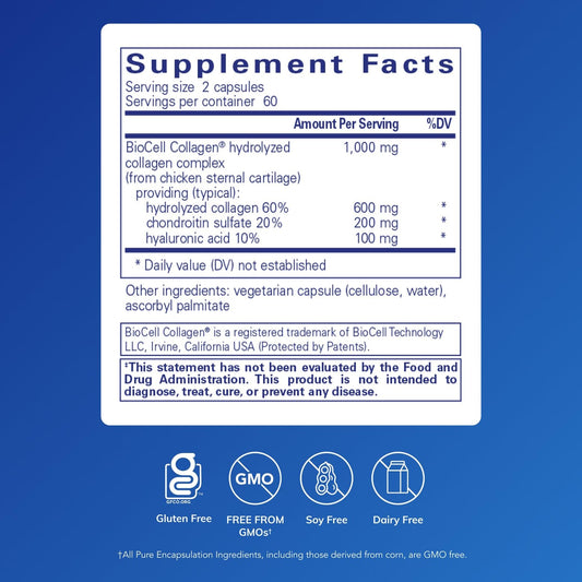 Closeup of Collagen JS capsules for skin and joint health