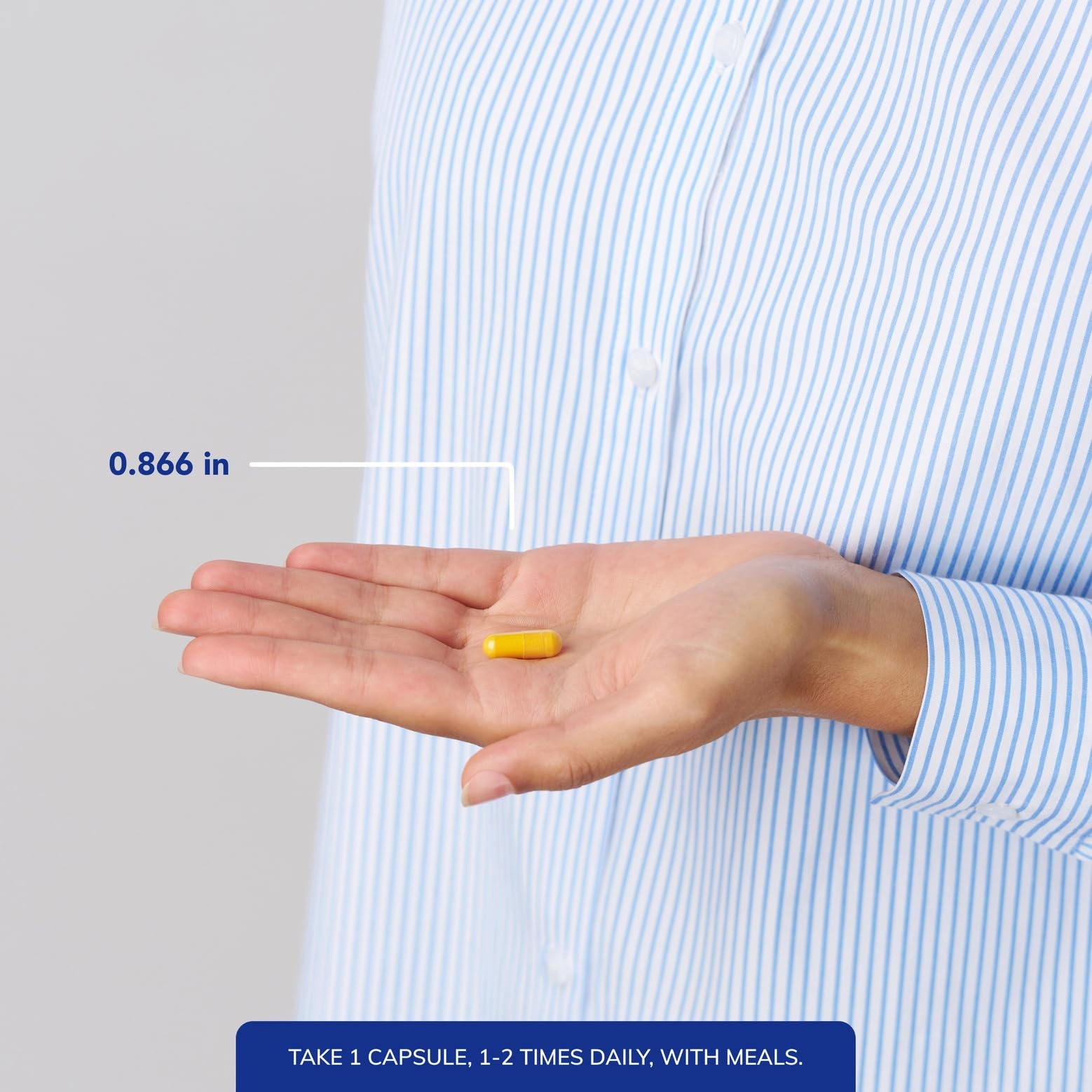 Bottle with capsules suggesting a daily energy support routine