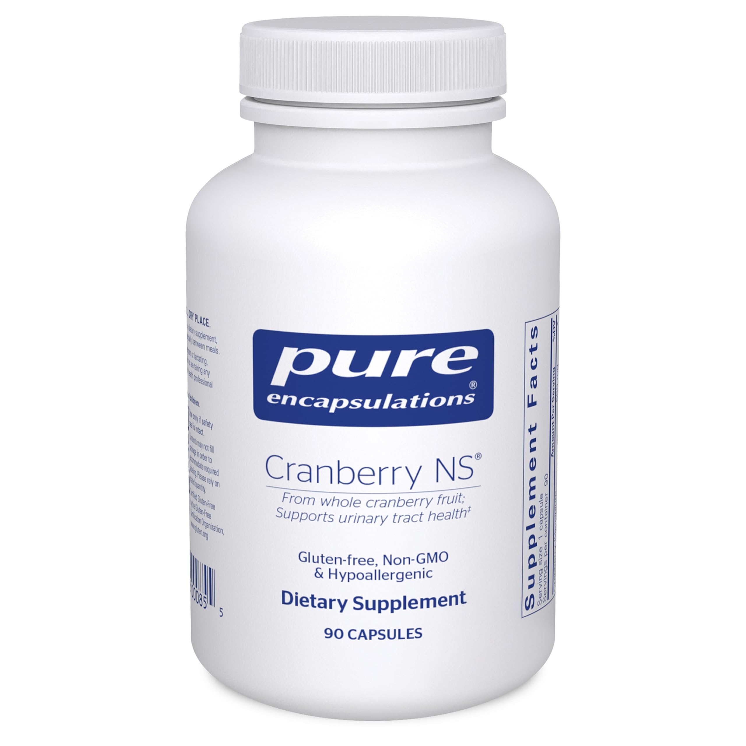 Pure Encapsulations Cranberry NS bottle for urinary health support.