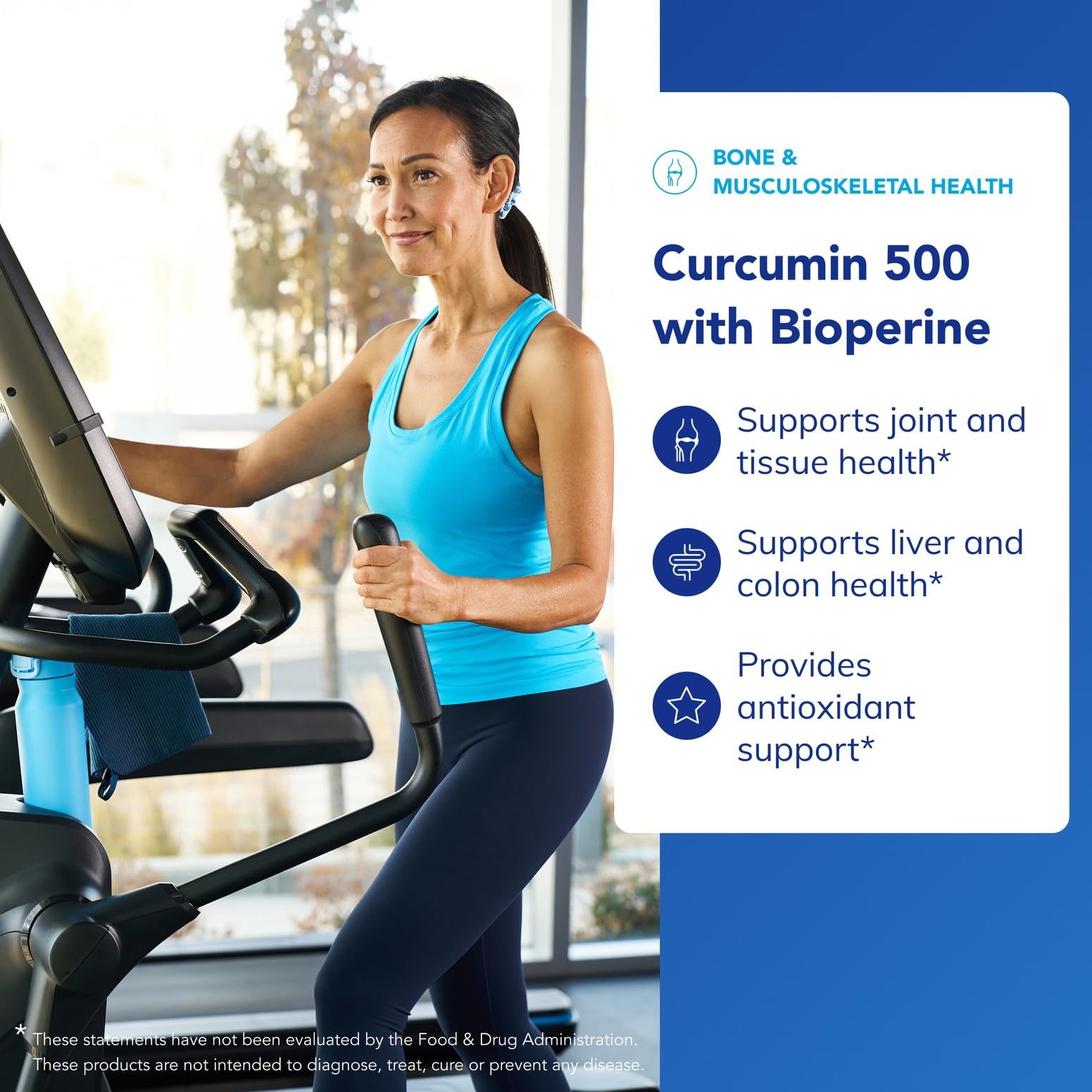Pure Encapsulations Curcumin 500 label closeup highlighting turmeric and Bioperine details.