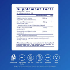 Pure Encapsulations DGL Plus bottle back label shows ingredients list.