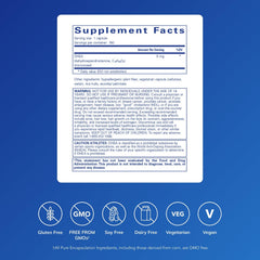 DHEA 5 mg capsules from Pure Encapsulations stacked together