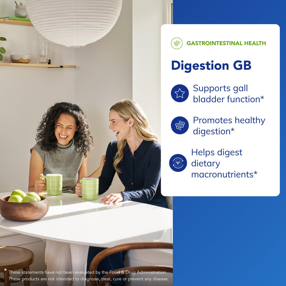 Pure Encapsulations Digestion GB capsules closeup with clean non-GMO formula