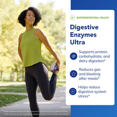 Closeup of Pure Encapsulations Digestive Enzymes Ultra capsules highlighting vegetarian formula