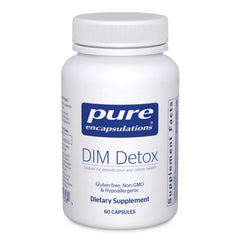 Pure Encapsulations DIM Detox bottle for detox support and cellular health.