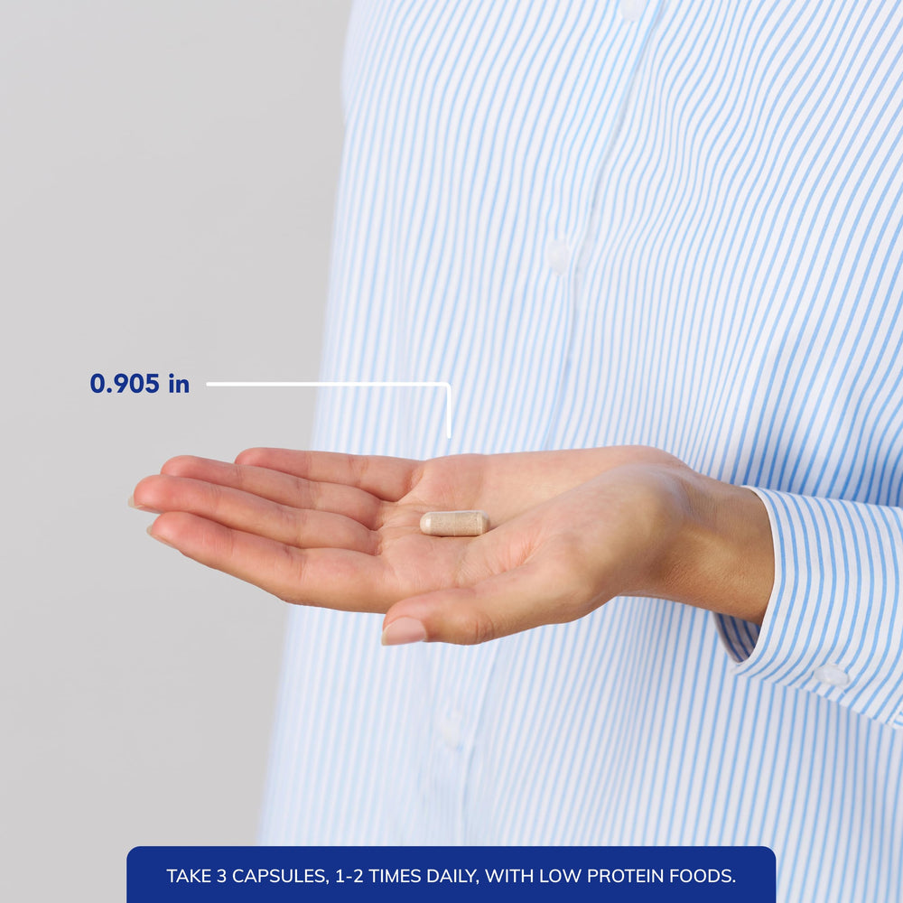 DopaPlus dosage pack showing three capsules per serving for daily routines.