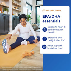 Pure Encapsulations EPA/DHA Essentials softgel capsules display a clean, bite-sized omega-3 option