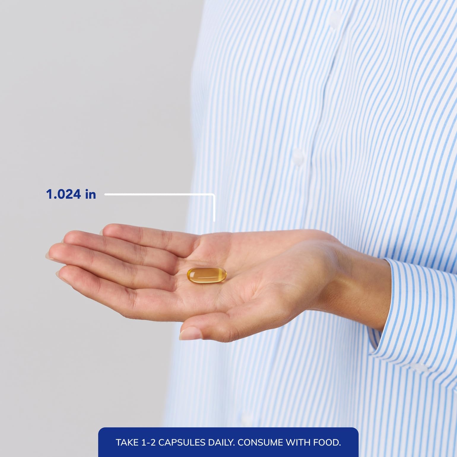 Softgel pour from Pure Encapsulations EPA/DHA Lemon bottle for easy dosing.