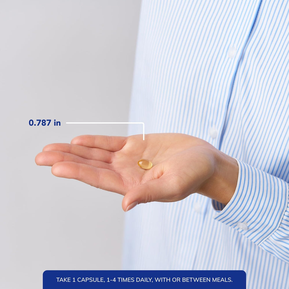Pure Encapsulations E.P.O. softgel pile suggests easy daily supplementation.