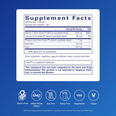 Pure Encapsulations Ester-C & Flavonoids capsules prepared for immune support.