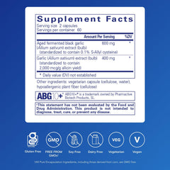 Pure Encapsulations Garlic Complex capsules with mild odor for easy daily use.