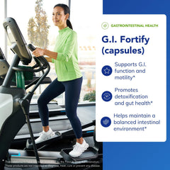 Front label of Pure Encapsulations GI Fortify highlighting fiber benefits for digestion