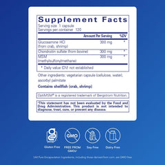 Closeup of Pure Encapsulations capsules for reliable daily joint care