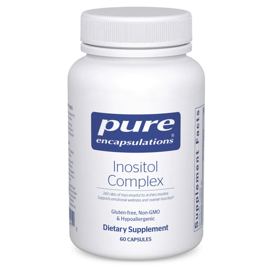 Pure Encapsulations Inositol Complex bottle ready for daily use and wellness.