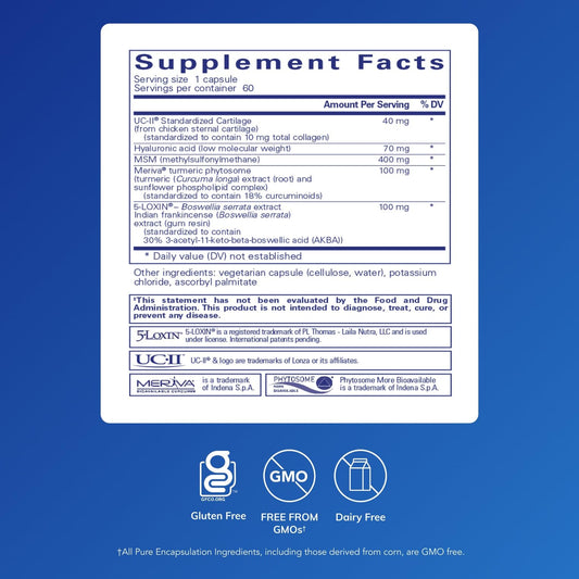 Pure Encapsulations Joint Complex capsules for convenient daily joint mobility support.