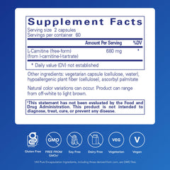 Pure Encapsulations L-Carnitine capsules for easy daily dosing