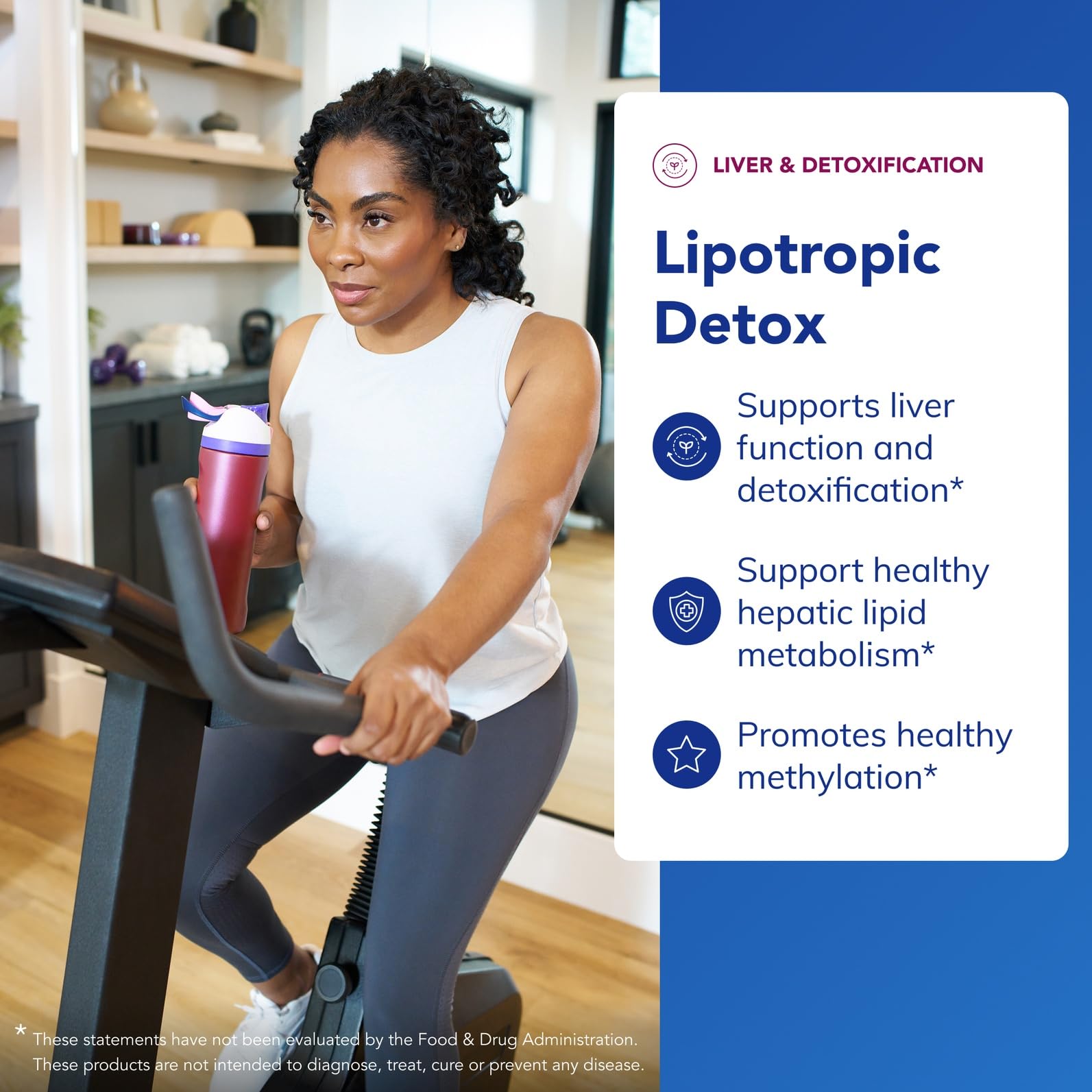 Label detail on Pure Encapsulations Lipotropic Detox highlights clean ingredients.