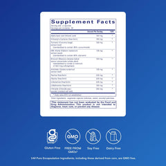 Pure Encapsulations Liver-G.I. Detox capsules neatly arranged for convenient daily supplementation.