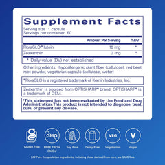 Pure Encapsulations bottle front shows vegan formula for sensitive eyes.