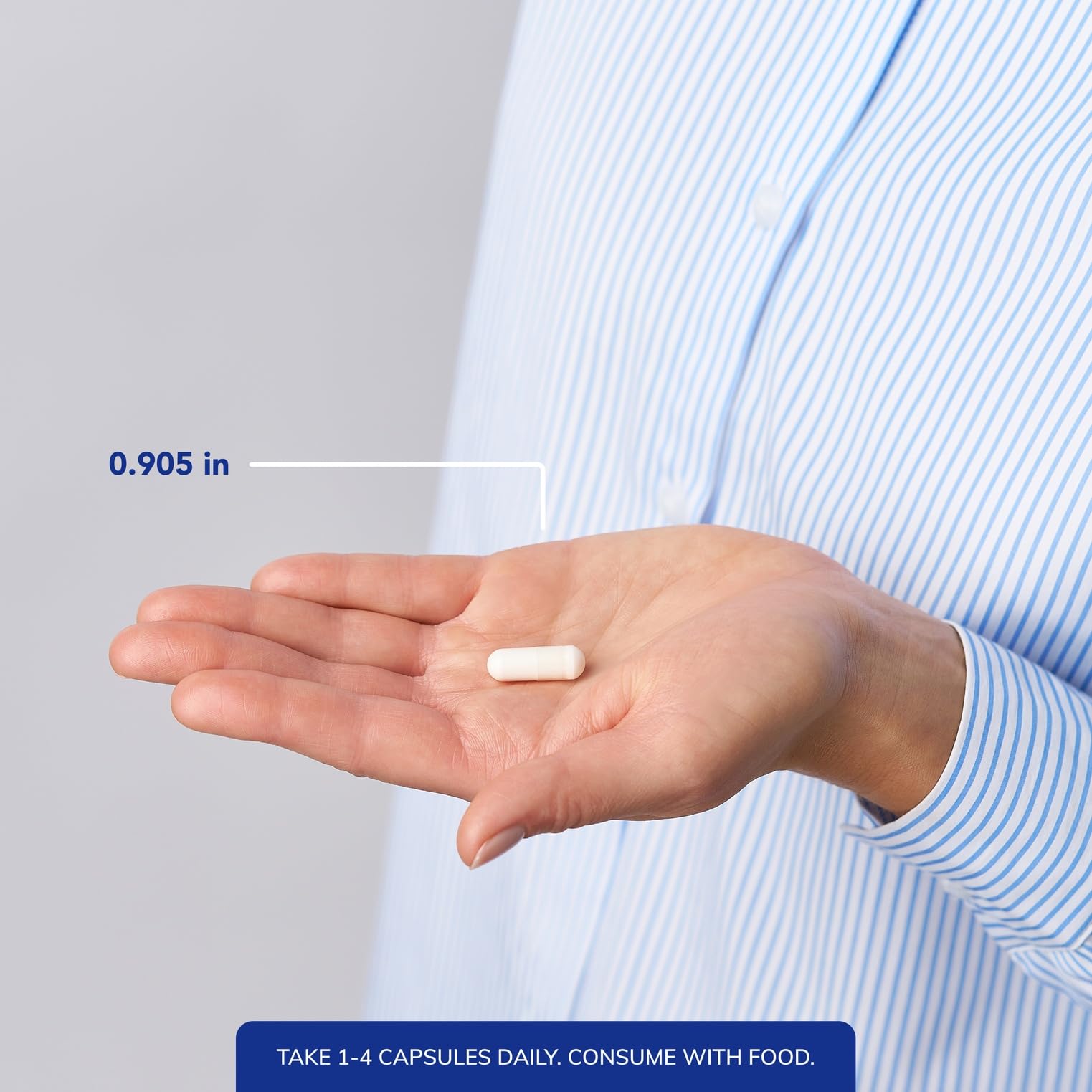 Dosage spoon with capsules ready for daily intake
