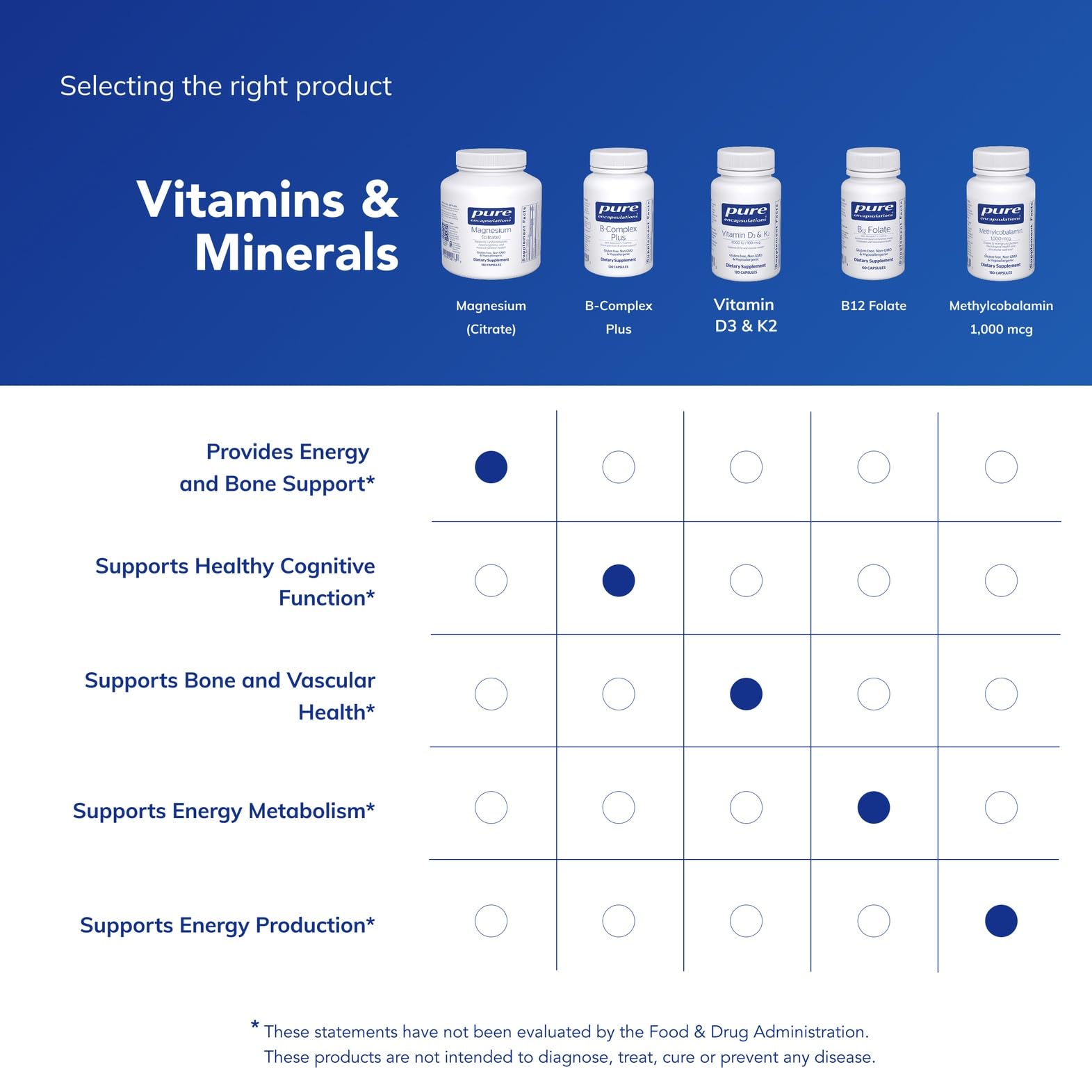 Tabletop view emphasizing neuromuscular support from the supplement