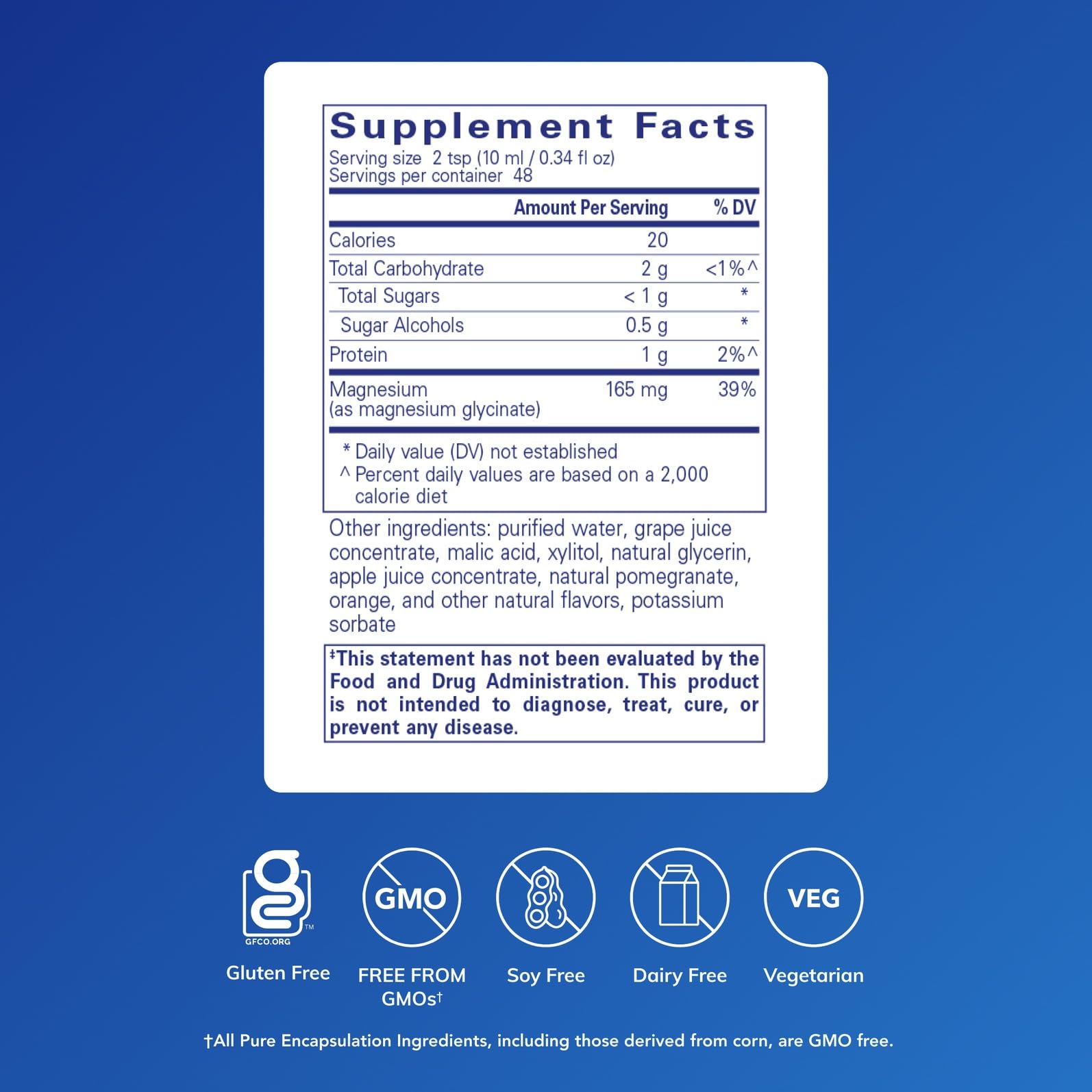 Magnesium Glycinate Liquid pour showing convenient meal-time dosing.