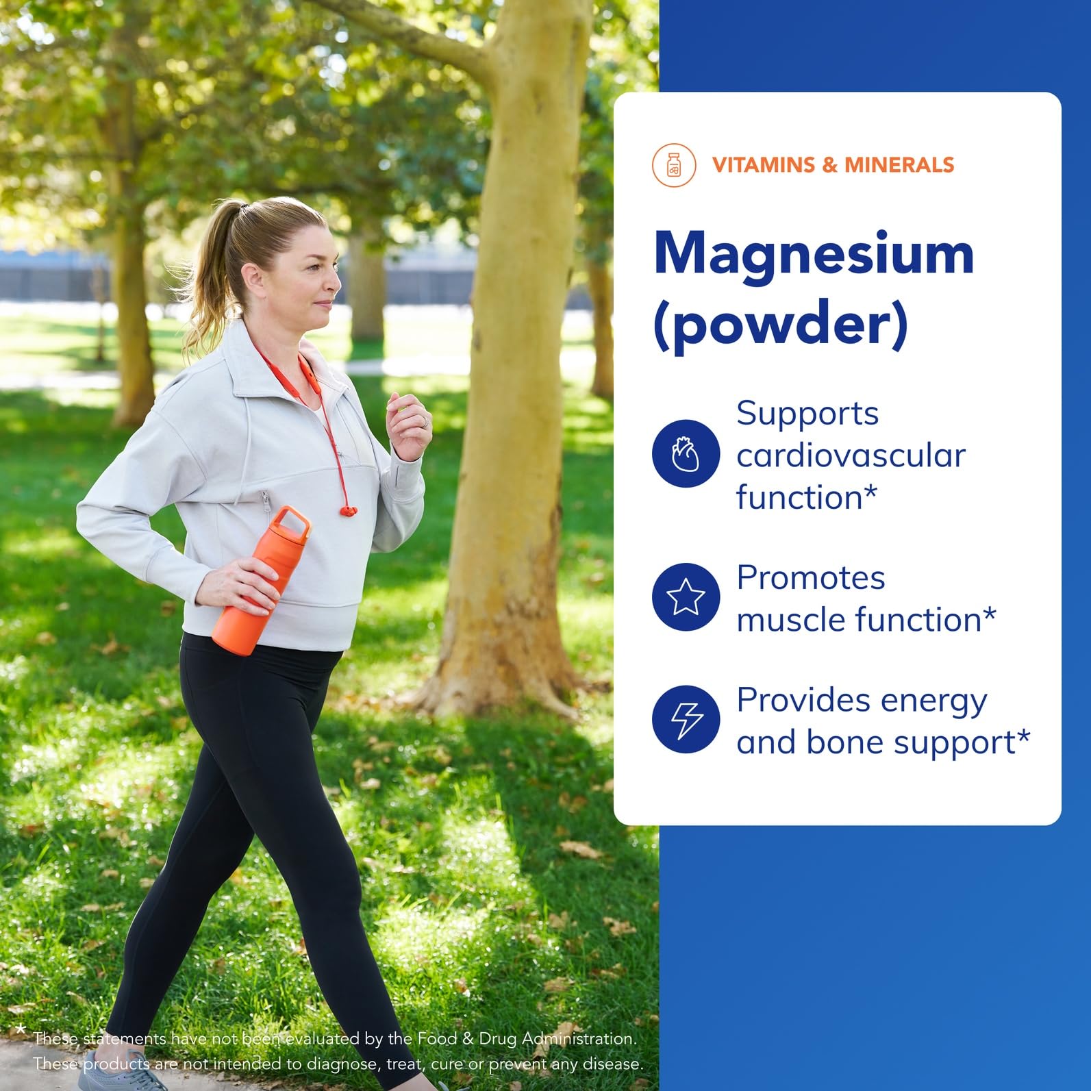 Pure Encapsulations Magnesium Powder pour illustrates fast dissolving citrate for convenient daily use
