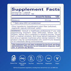 Pure Encapsulations melatonin capsules ready for pre-bed dosing, aligning with your natural sleep-wake rhythm