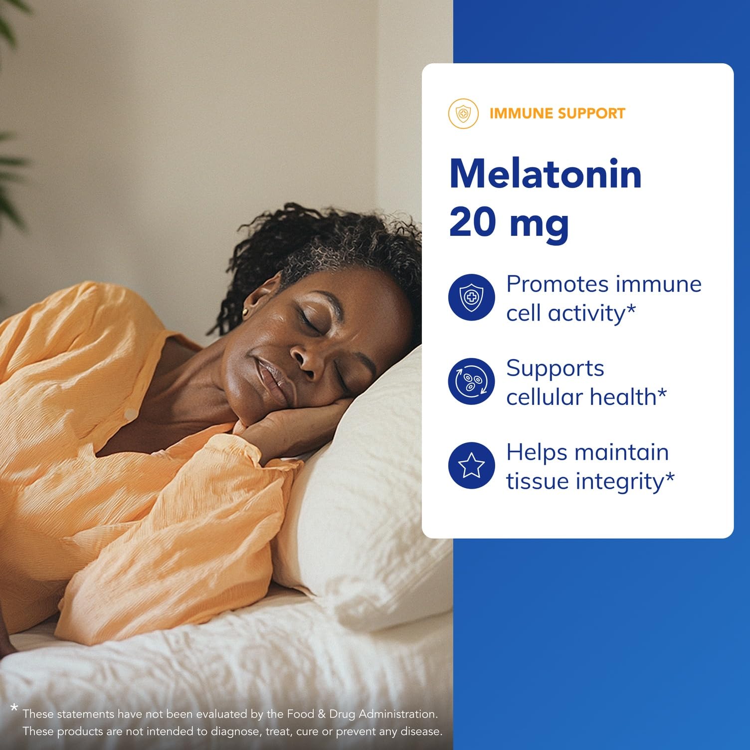 Close-up of Pure Encapsulations Melatonin 20 mg capsules