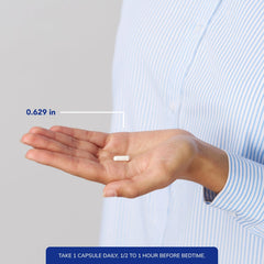 Label detail of Pure Encapsulations Melatonin 20 mg highlighting gluten-free and non-GMO