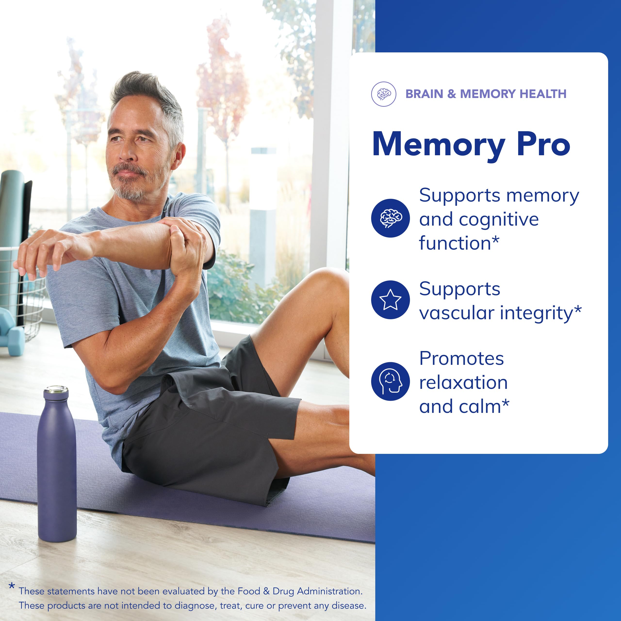 Closeup of Memory Pro capsules highlighting a clean, allergen-conscious formula.
