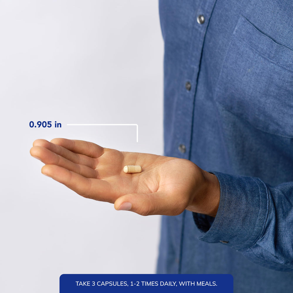 Close-up of Pure Encapsulations Men's Nutrients capsules emphasizing high-quality design.