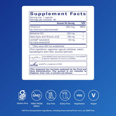Pure Encapsulations Metabolic Xtra bottle side view showing label and cap