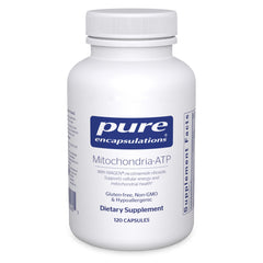 Pure Encapsulations Mitochondria-ATP bottle front view supporting cellular energy.