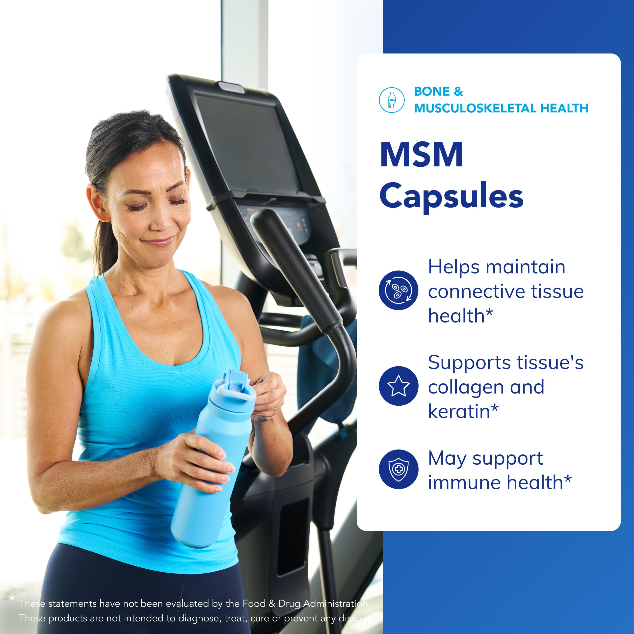 Pure Encapsulations MSM packaging box and bottle emphasizing premium quality.