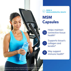 Pure Encapsulations MSM packaging box and bottle emphasizing premium quality.