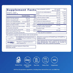Pure Encapsulations Multi T/D capsules showing dosage option.