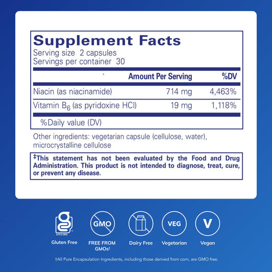 Closeup of Muscle Repair+ capsules showing the nutrient blend for muscle repair