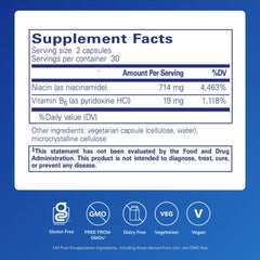 Closeup of Muscle Repair+ capsules showing the nutrient blend for muscle repair