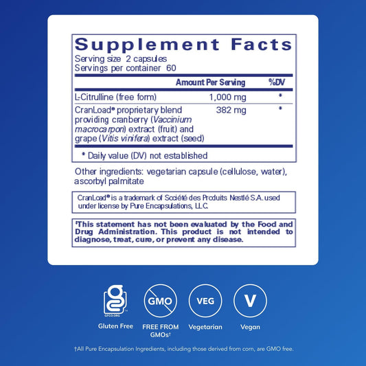 Nitric Oxide Ultra capsules close-up highlighting L-Citrulline