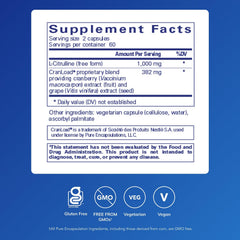 Nitric Oxide Ultra capsules close-up highlighting L-Citrulline