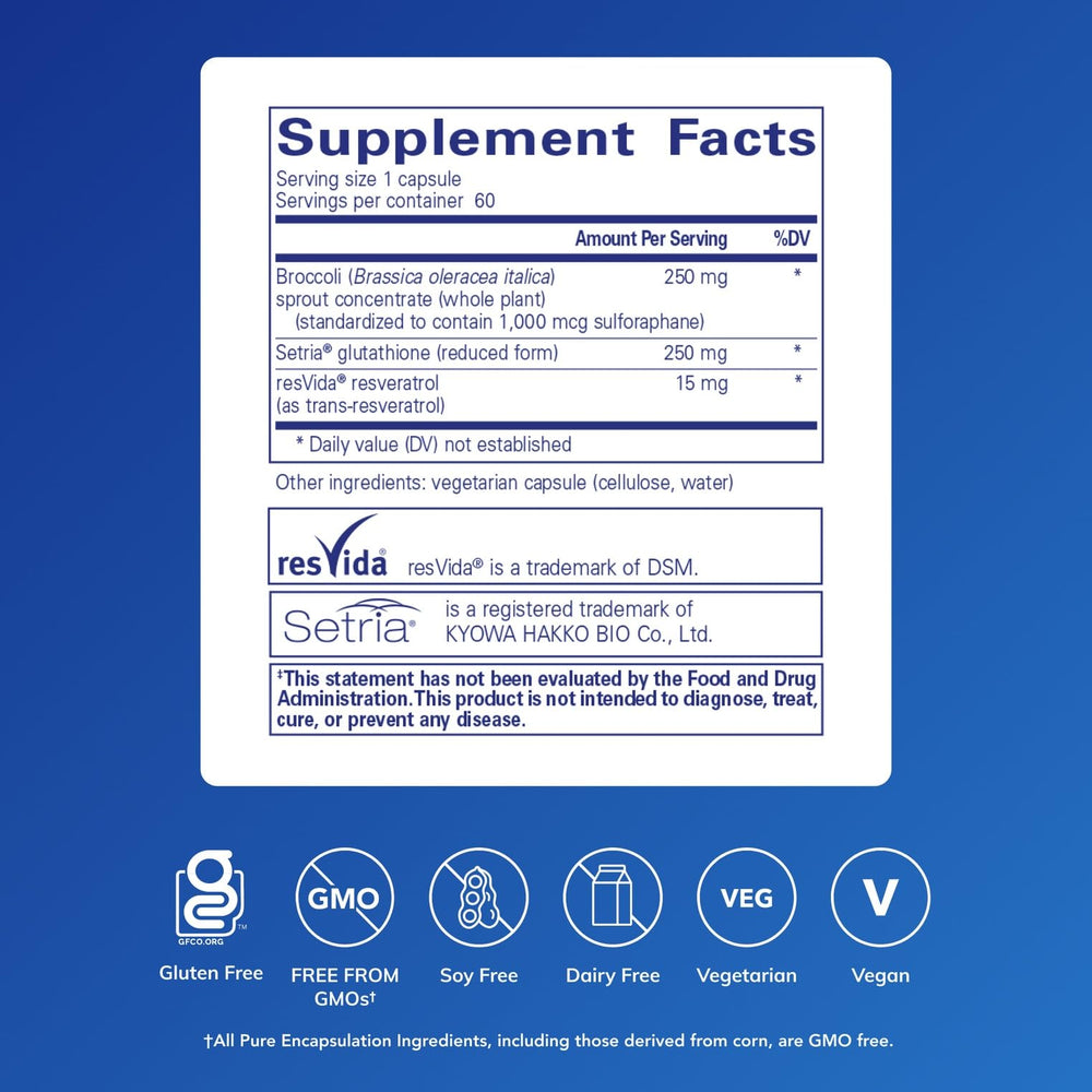 Pure Encapsulations Nrf2 Detox capsules for antioxidant defense