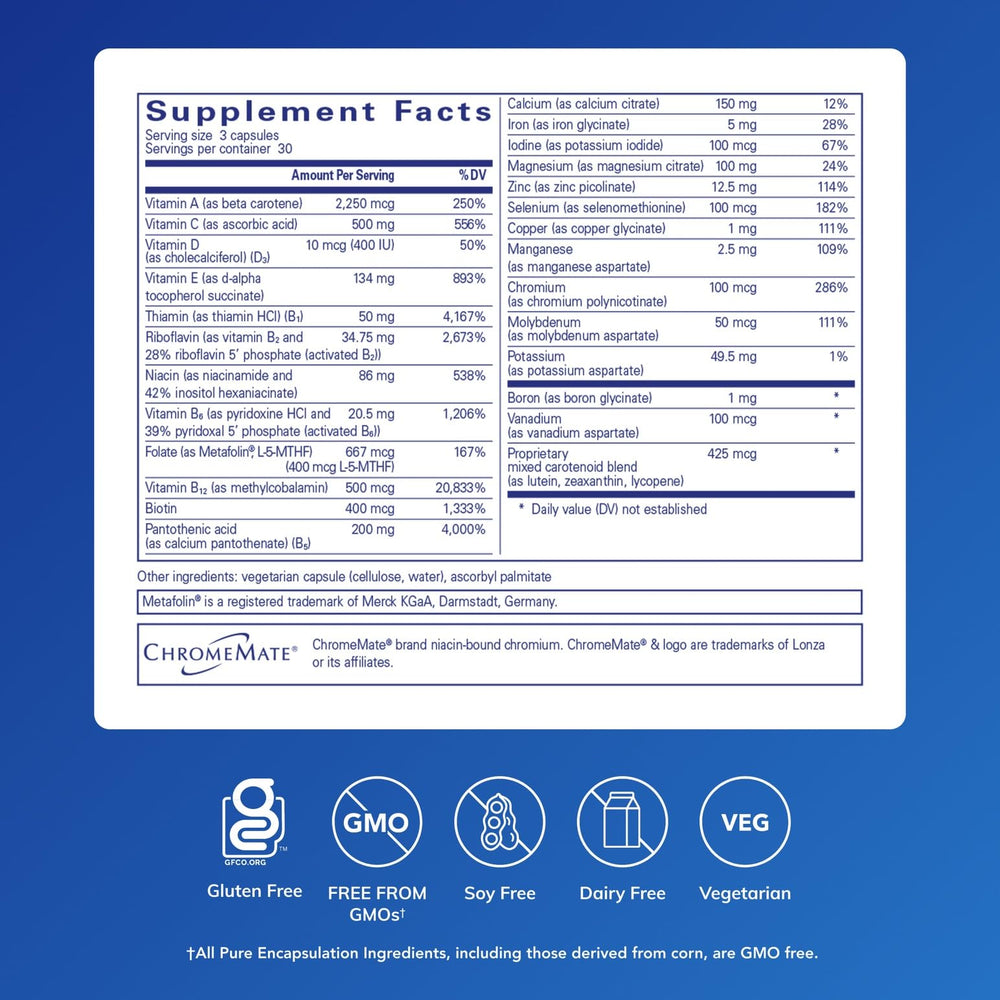 Close-up of Nutrient 950 tablets highlighting activated vitamins for absorption