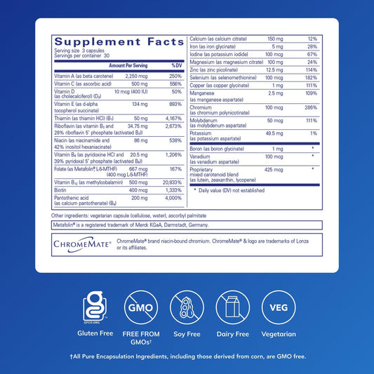 Close-up of Nutrient 950 tablets highlighting activated vitamins for absorption