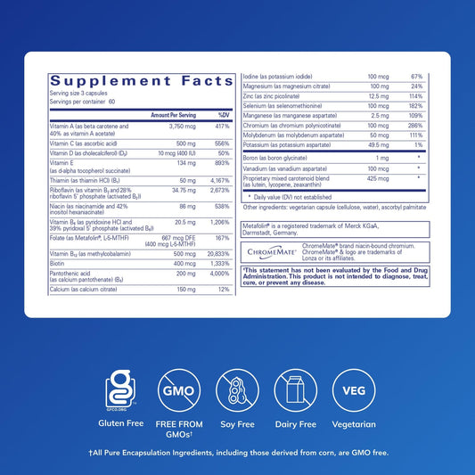 Pure Encapsulations Nutrient 950 A capsules ready for daily wellness support.